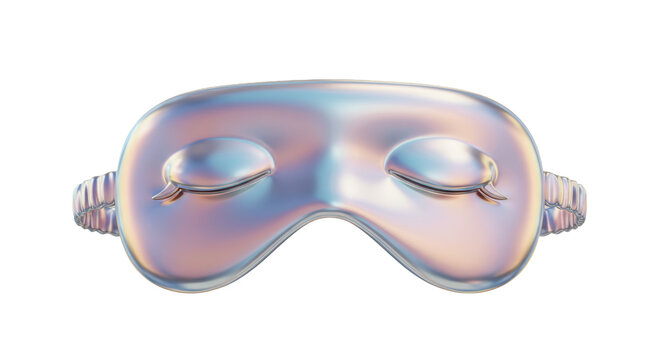 recommend clip art: Isolated Sleeping Eye Mask in Pearlescent Finish