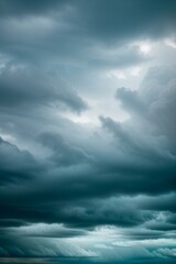Obraz premium Picture Sky with swirling storm clouds