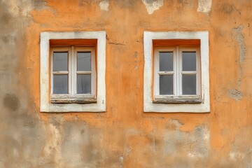 old window with shutters