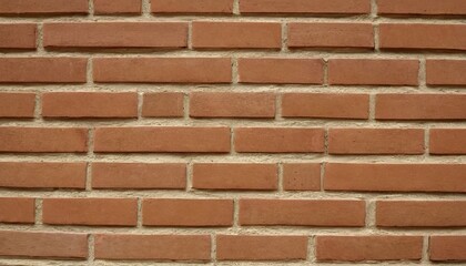 Obraz premium Red brown vintage brick wall with shabby structure. Horizontal wide brickwall background. Grungy red brick blank wall texture. Retro house facade. Abstract panoramic web banner. Stonewall surface 1