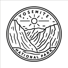 Obraz premium Minimalist Majesty: Yosemite National Park