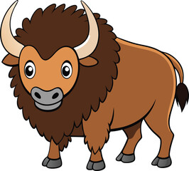 vector illustration of cartoon sheep