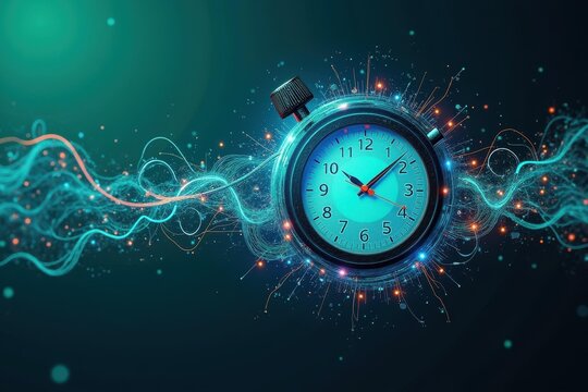 Mystical Timekeeper. Wall clock Digital Time F1 Delta Hyperautomation SenseTime Quartz Radio Clockmaker Tick timeboxing Ephemeral content Echotik Cog Watch Alarm Timer anxiety async GraalVM phone Coo
