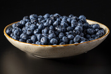 Fresh blueberry background. Blueberry Texture Close Blueberry Antioxidant Organic Superpeed Bowl Concept Healthy Nutrition