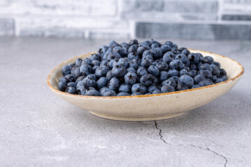 Fresh blueberry background. Blueberry Texture Close Blueberry Antioxidant Organic Superpeed Bowl Concept Healthy Nutrition