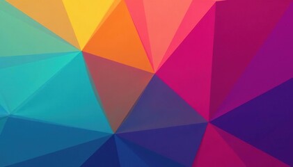 Obraz premium Abstract geometric shapes form a vibrant, colorful background , pattern, shapes, visual