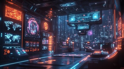 Fototapeta premium A futuristic digital gaming ecosystem powered by NFT transactions