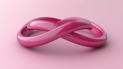 Naklejka premium Pink infinity symbol (2)