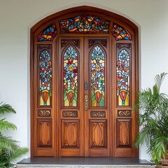 Obraz premium old wooden door