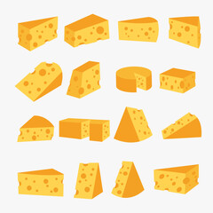 Cheese Flat Icon Collection
