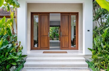 entrance to the house