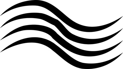 Air , water waves line icon. Simple wind, breeze, outline signs, weather symbol isolated on transparent backgrounds, vector  with editable stroke. Various wave art design logo element.
