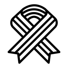 ribbon Line Icon