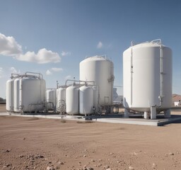 Hydrogen refueling station with pipeline and storage tanks,  energy,  truck,  infrastructure