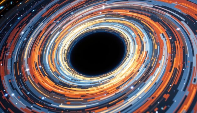 a black hole is a region in space where the gravitational pull is so strong that nothing, not even light, can escape from it.
