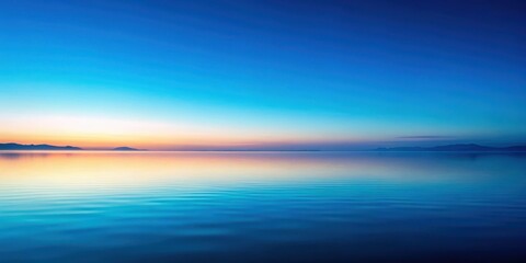 Obraz premium Gradient background with blue hue on a serene landscape, peaceful scenery