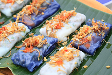 Thai Steamed Pork Dumplings (Kow Griep Pag Mor) in Ubon Ratchathani Province, Thailand © kosin_sukhum