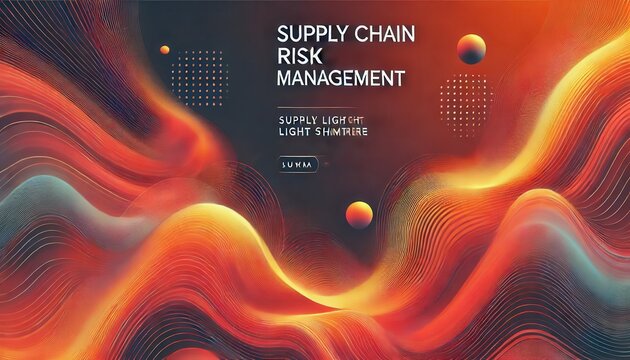 Supply Chain Risk Management Abstract Illustration