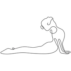 Yoga Pose Line Art