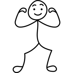Hand Drawn Stick Man