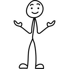 Hand Drawn Stick Man