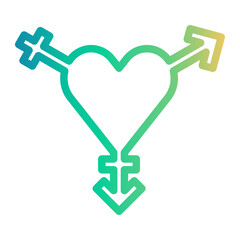 trans Line Gradient Icon