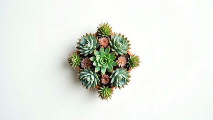 "Geometric Harmony: A Succulent Symphony"