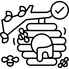 Honeycomb Icon Vector Element