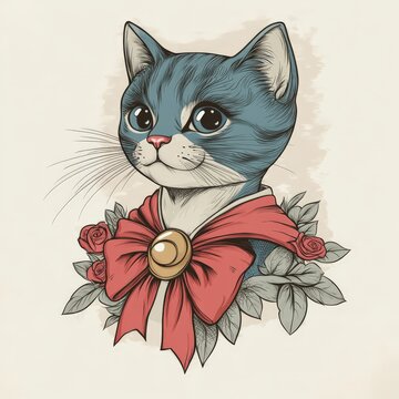 chat, animal, chaton, vecteur, animal de compagnie, joli, dessin anim&eacute;, illustration, felidae, domestique, art, noir, yeux, mammif&egrave;re, dessin, fourrure