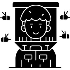 Beekeeper Icon Vector Element
