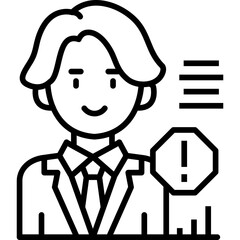 User Stop Icon Vector Element