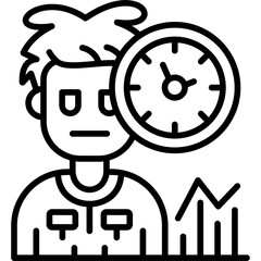 Clock Icon Vector Element