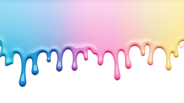rainbow ink liquid flow (png)