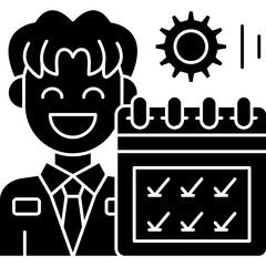 Daily Tasks Icon Vector Element