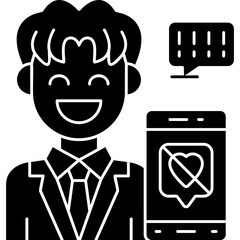 No Phone Icon Vector Element