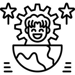 Outsourcing Icon Vector Element