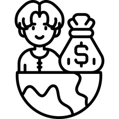 Foreign Icon Vector Element