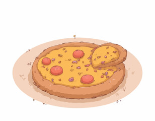 Pizza Vector Illustrations