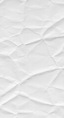 Obraz premium White crumpled paper with a rough, wrinkled texture and creased surface