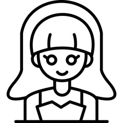 Bride Icon Vector Element
