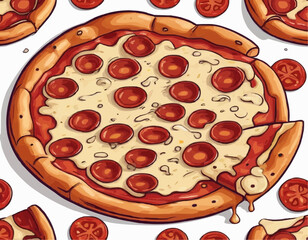 Pizza Vector Illustrations