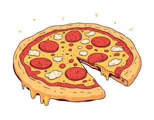 Pizza Vector Illustrations