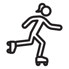 skating Line Icon