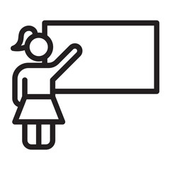 Obraz premium teacher Line Icon
