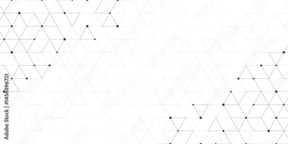 Poster Creative idea of modern design with abstract geometric background. Minimalistic vector texture with linear pattern