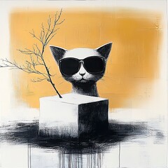 A minimal and mysterious illustration