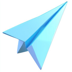 paper plane isolated on white background