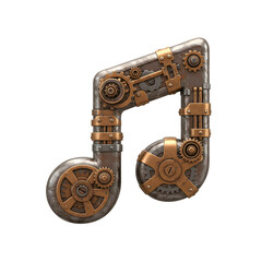 Steampunk Music Note Gear Design