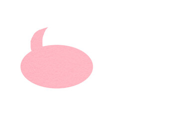 Pink paper cut speech bubble, chat symbol with speech bubbles, cartoon style speech bubbles PNG transparent