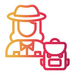 explorer Line Gradient Icon